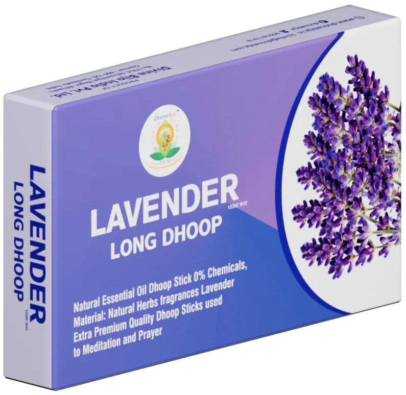 Divine Bija Long Dhoop Incense Sticks | Lavender | Id123 #123/254