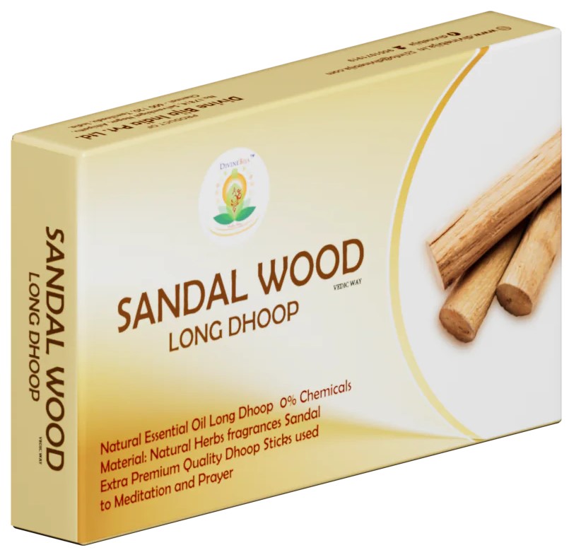 Divine Bija Long Dhoop Incense Sticks | Sandal Id126 #126/254
