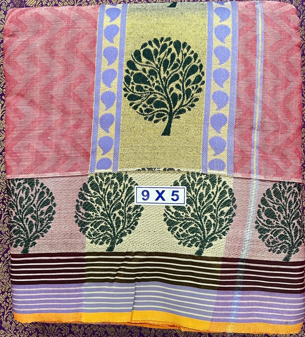 Divine Bija Pink Cotton Dhoti 9 X 5 Divine Bija (Vedic Way) | A story of motivation, passion and unconditional commitment