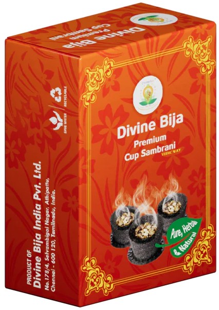 Divine Bija Premium Cup Sambrani | Loban Id162 #162/254