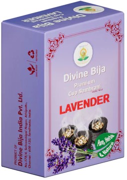 Divine Bija Premium Cup Sambrani Lavender Id166 #166/254