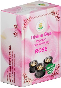 Divine Bija Premium Cup Sambrani Rose Id167 #167/254