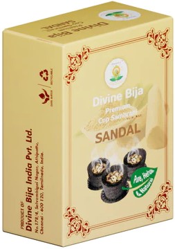 Divine Bija Premium Cup Sambrani Sandal Id168 #168/254