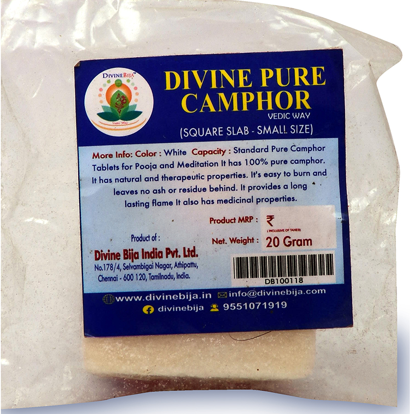 Divine Bija Pure Camphor Button Small Size Divine Bija (Vedic Way) | A story of motivation, passion and unconditional commitment