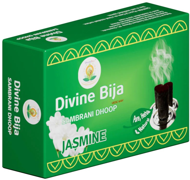 Divine Bija Sambrani Dhoop Stems | Jasmine Id189 #189/254