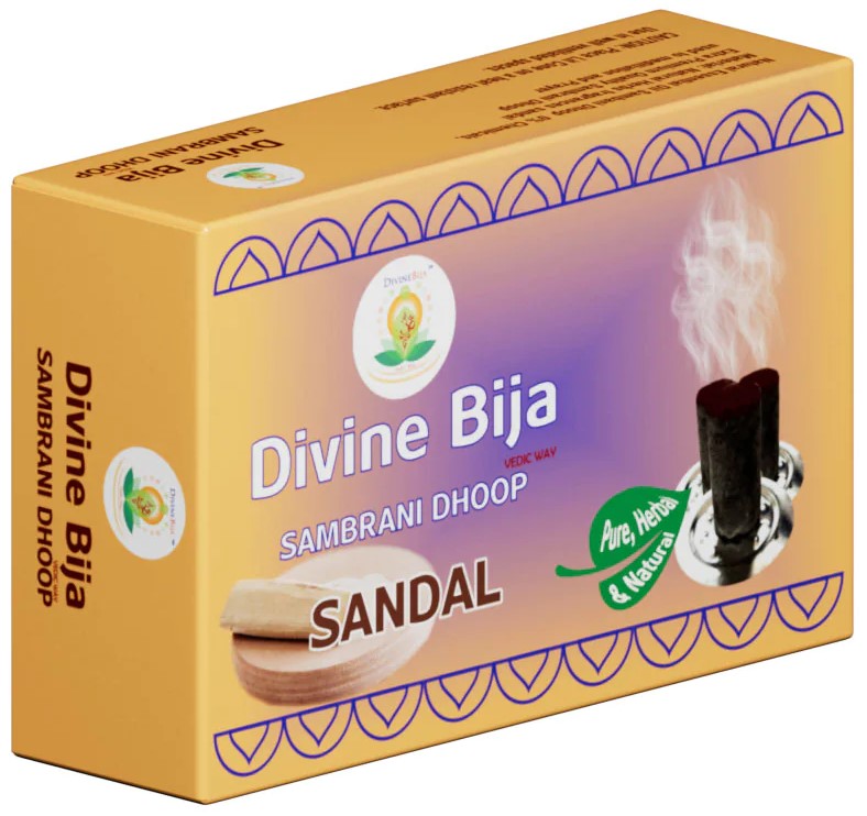 Divine Bija Sambrani Dhoop Stems | Sandal Id193 #193/254