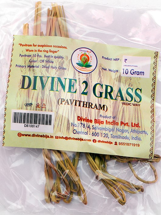 Divine Bija 2 Pul | Grass Pavithiram | 2 Darbha Grass | Kusha Grass for Pooja | Rituals Divine Bija (Vedic Way) | A story of motivation, passion and unconditional commitment