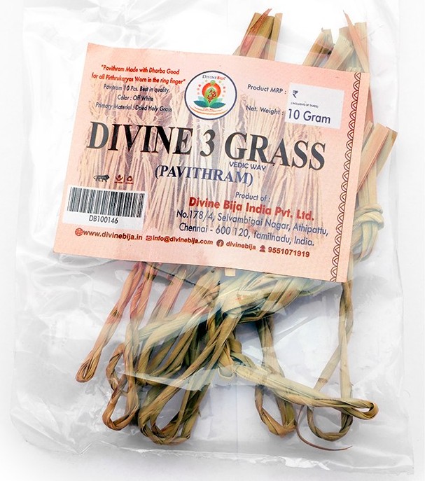 Divine Bija 3 Pul | Grass Pavithiram | 3 Darbha Grass | Kusha Grass for Pooja | Rituals Divine Bija (Vedic Way) | A story of motivation, passion and unconditional commitment