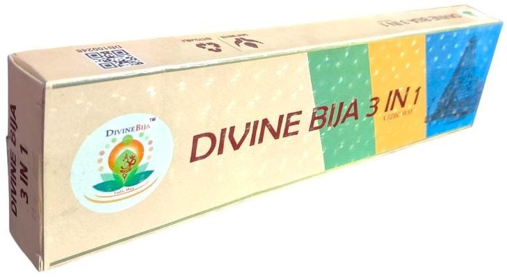 Divine Bija 3-in-1 | Natural Agarbatti Incense Sticks Jasmine | Rose | Sandal - Fragrance Id6 #6/254