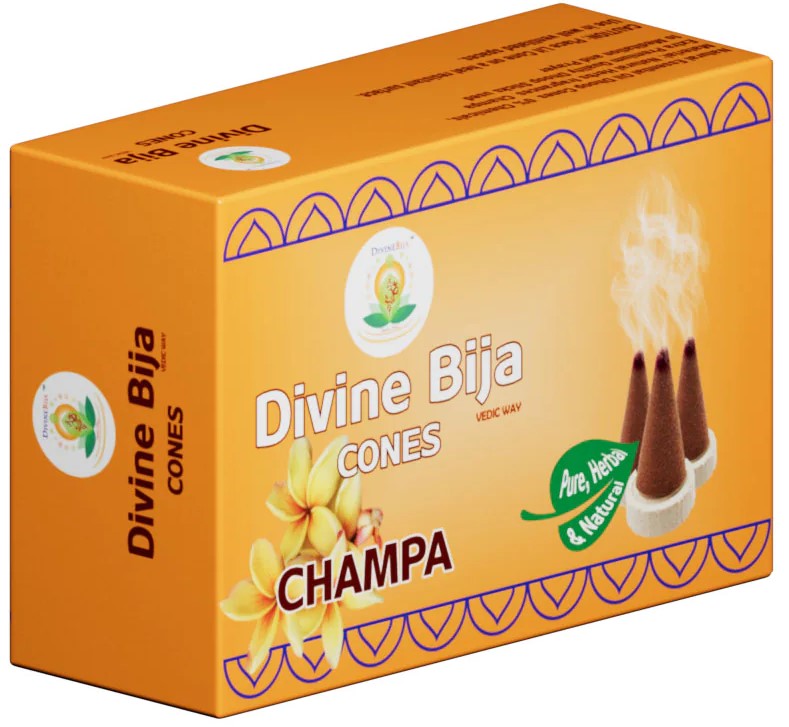 Divine Bija Incense Dhoop Cones | Champa | Id88 #88/254