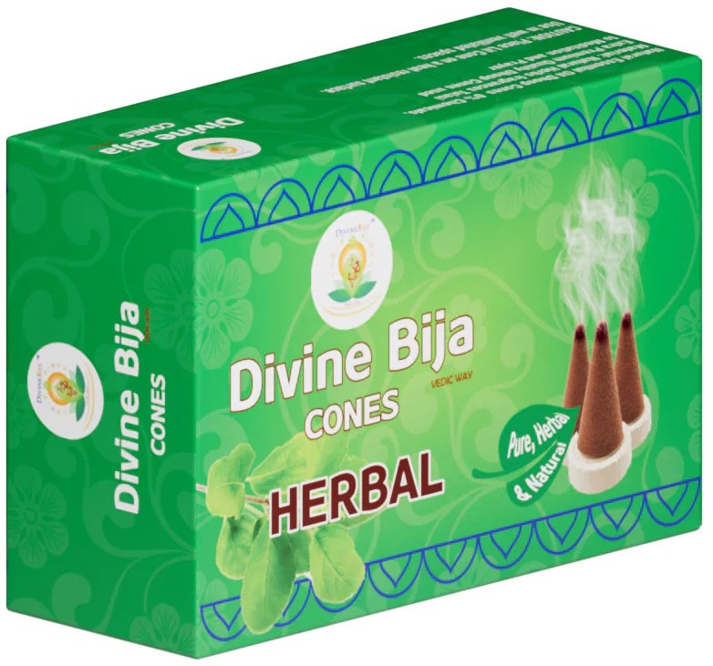 Divine Bija Incense Dhoop Cones | Herbal | Id89 #89/254