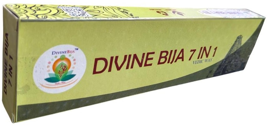 Divine Bija 7-in-1 | Natural Agarbatti Incense Sticks Sandal | Rose | Jasmine | Champa | Marikozhunthu | Sambrani | Kewda - Fragrance. Id9 #9/254