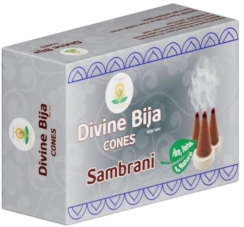 Divine Bija Incense Dhoop Cones | Sambrani | Id93 #93/254