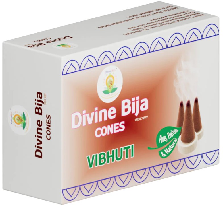 Divine Bija Incense Dhoop Cones | Vibhuti | Id96 #96/254